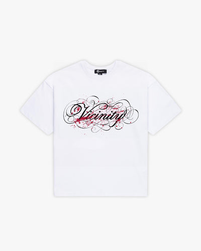 SPLATTER TEE WHITE