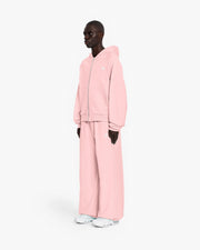 INSIDE OUT ZIP HOODIE PINK