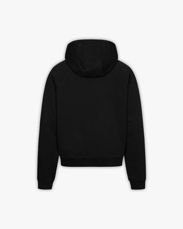 HAUNTED HOUSE ZIP HOODIE BLACK
