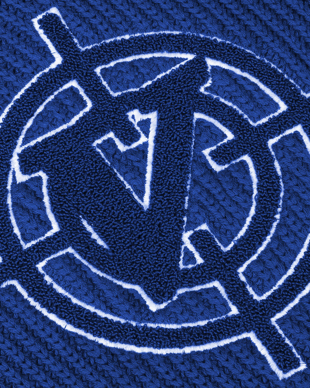V-LOGO KNITWEAR ROYAL BLUE