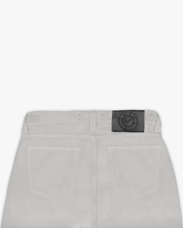 FLARED CARPENTER CARGOPANTS LIGHT GREY