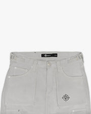 FLARED CARPENTER CARGOPANTS LIGHT GREY