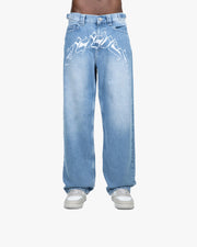 OUTLINED MIRAGE DENIM LIGHT BLUE / WHITE