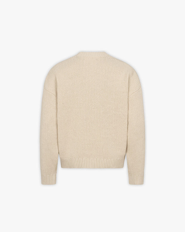 V-LOGO KNITWEAR BEIGE