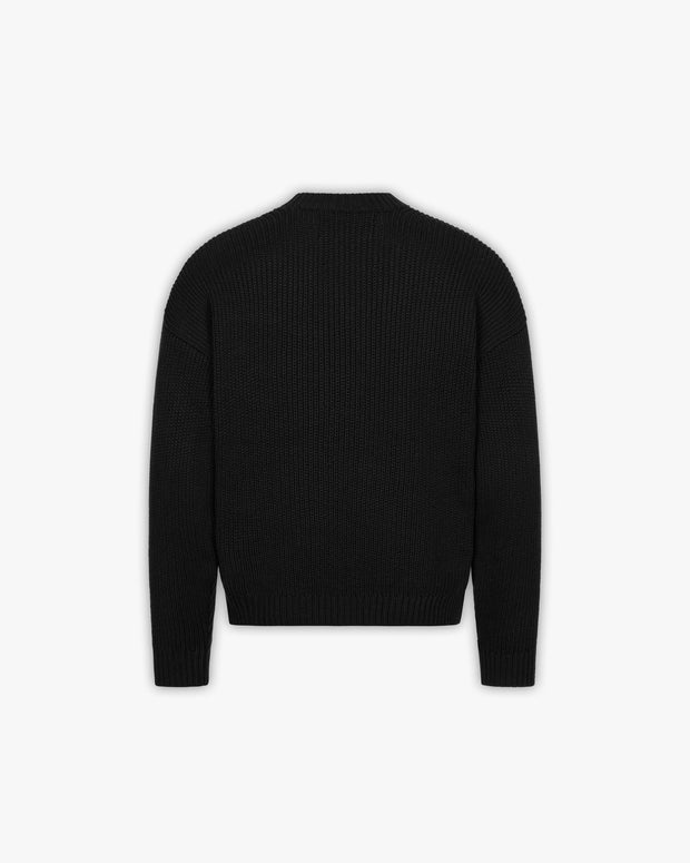 V-LOGO KNITWEAR BLACK