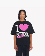 I LOVE SCHOOL TEE BLACK