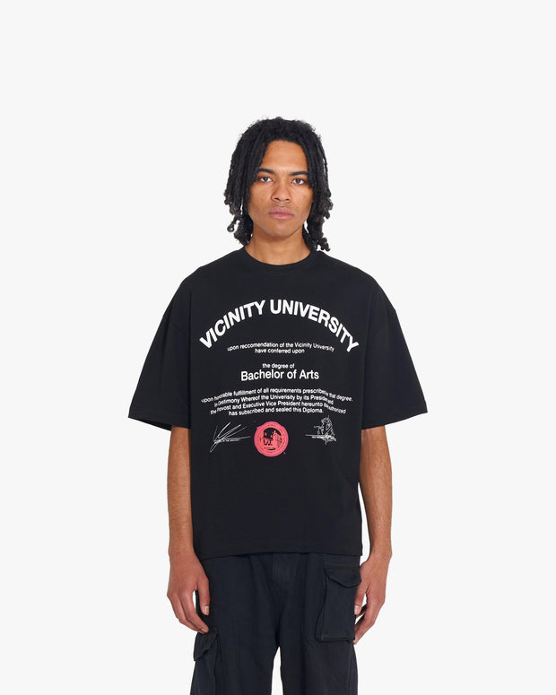 UNIVERSITY TEE BLACK