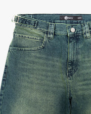GREEN TINTED DENIM