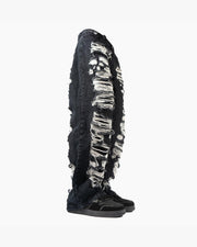 DISTRESSED DENIM BLACK