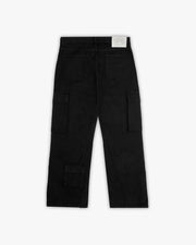 FLARED CARPENTER CARGOPANTS BLACK